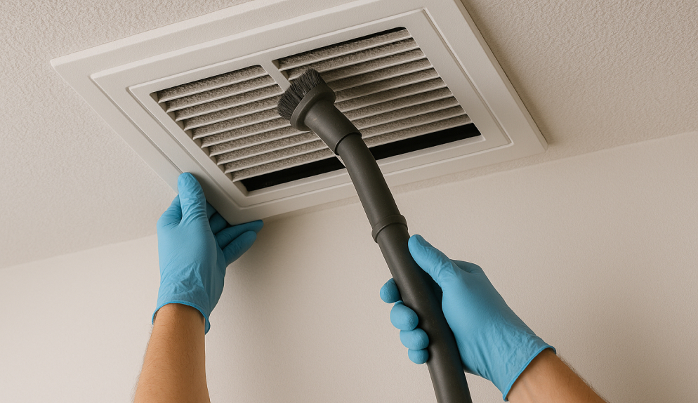 Cleaning of air conditioning vent grilles